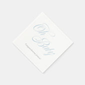 Script Oh Baby | Babydusche | Das ist ein Junge Serviette (Ecke)