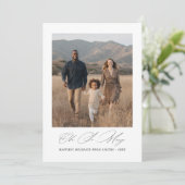 Script Oh So fröhliches Foto Weihnachten Einfach (Stehend Vorderseite)