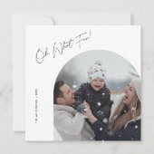 Script Oh, was Spaß Weihnachten Familie Arch Foto (Vorderseite)