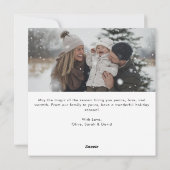 Script Oh, was Spaß Weihnachten Familie Arch Foto (Rückseite)