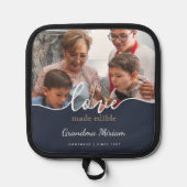 Script Oma Liebe Foto Topflappen (Vorderseite)