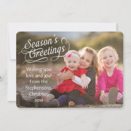 Script Overlay Jahresgrüße Fotokarte Feiertagskarte