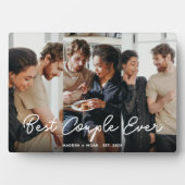 Script Overlay Personalisiert Best Couple Ever Fot Fotoplatte (Vorderseite)