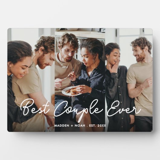 Script Overlay Personalisiert Best Couple Ever Fot Fotoplatte (Vorderseite)