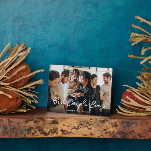 Script Overlay Personalisiert Best Couple Ever Fot Fotoplatte (Seite)