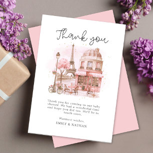 Script Paris Patisserie Vielen Dank Baby Showcard Dankeskarte