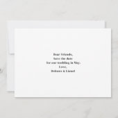 Script Photo Minimalist Save the date  (Rückseite)