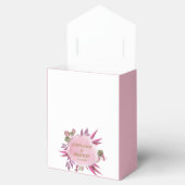 Script Pink Lila Floral Moderne Hochzeit Vielen Da Geschenkschachtel (Geöffnet)