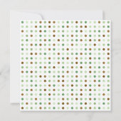 Script Polka Dot Babydusche Einladung (Rückseite)