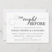 Script Probe Dinner Foto auf der Rückseite Einladu Einladung (Vorderseite)