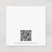 Script QR Code Hochzeiten Schwarz-weiße UAWG Begleitkarte (Rückseite)