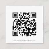 Script QR Code Hochzeiten Schwarz-weißer UAWG Begleitkarte (Rückseite)
