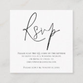 Script QR Code Hochzeiten Schwarz-weißer UAWG Begleitkarte (Vorderseite)