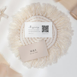 Script QR Code Registrierungskarte für Hochzeitsst Begleitkarte