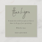 Script QR Code Wedding Foto Gallery Danke Begleitkarte (Vorderseite)