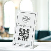 Script QR-Logokombination Contacless Menü Social M Sockelschild
