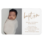 Script Religious Baptism & Christening Einladung Magnet (Horizontal)