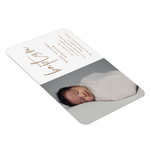 Script Religious Baptism & Christening Einladung Magnet (Rechte Seite)