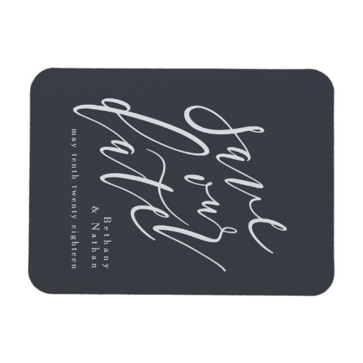 SCRIPT RETTE UNSEREN DATUM MAGNET (Horizontal)