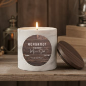 Script Rustica Rechteckiger Aufkleber