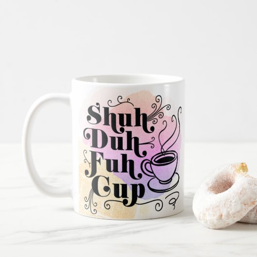 Script Sassy Spaß Kaffee Lover Tasse (Mit Donut)
