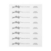 Script Save the Date Wedding Wrap Around Label (Bogen)