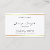 Script Schlicht Elegant Beruflich Handwriting Luxe Visitenkarte (Rückseite)