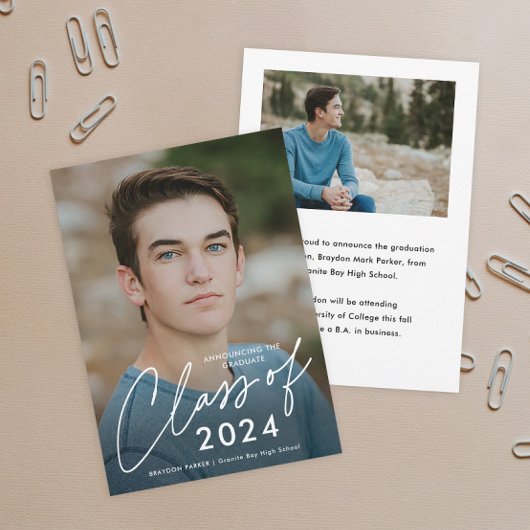 Script Schließ Class 2 Foto Abschluss Ankündigung