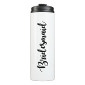 Script Schriftart Bridesmaid Drink Flasche Tumbler (Vorderseite)