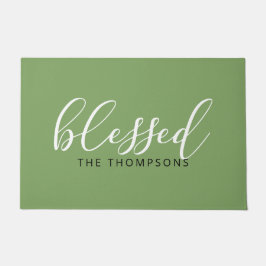 Script-Schriftart Fußmatte