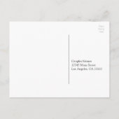 Script Schriftart Hochzeit RSVP Einladungspostkarte (Rückseite)