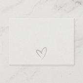 Script Schwarz-weiß Diaper Raffle Babydusche Begleitkarte (Rückseite)