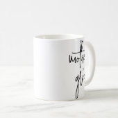 Script Schwarze Mutter der Bräutigam Hochzeit Kaff Kaffeetasse (VorderseiteRechts)