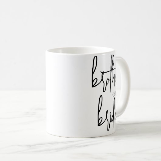 Script Schwarzer Bruder der Brautehohe Kaffee Kaffeetasse (VorderseiteRechts)