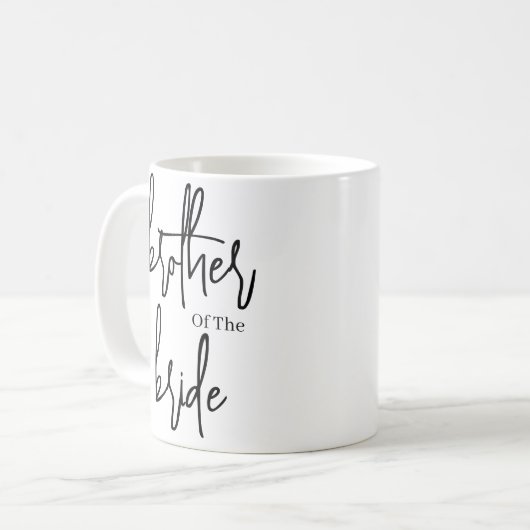 Script Schwarzer Bruder der Brautehohe Kaffee Kaffeetasse (Vorderseite Links)