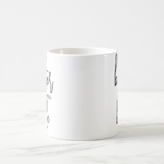 Script Schwarzer Bruder der Brautehohe Kaffee Kaffeetasse (Mittel)
