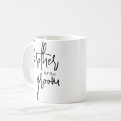 Script Schwarzer Bruder der Bräutigam Hochzeit Kaf Kaffeetasse (Vorderseite Links)