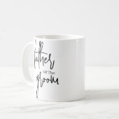 Script Schwarzer Vater der Bräutigam Hochzeit Kaff Kaffeetasse (Vorderseite Links)