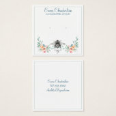 Script Signature Personalisiert Bee Floral (Vorne & Hinten)