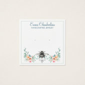 Script Signature Personalisiert Bee Floral (Vorderseite)