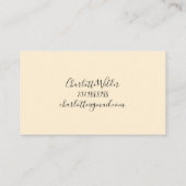 Script Signature Personalisiert Bee Telefonnummerkarte (Rückseite)