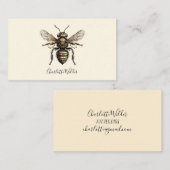 Script Signature Personalisiert Bee Telefonnummerkarte (Vorne/Hinten)
