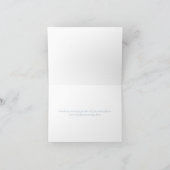 Script Simple Modern Elegant Dusty Blue Dankeskarte (Innenseite)