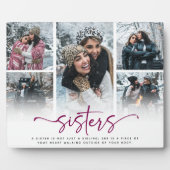 Script Sisters 5 Foto-Collage-Andenken-Geschenk Fotoplatte (Vorderseite)