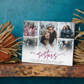 Script Sisters 5 Foto-Collage-Andenken-Geschenk Fotoplatte (Seite)