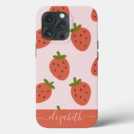 Script Strawberry Case-Mate iPhone Hülle (Rückseite)