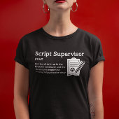 Script Supervisor Definition Dark Mode - Film-Crew T-Shirt