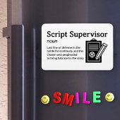 Script Supervisor Definition Set Life 4" x 6" Flex Magnet