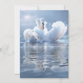 Script Swan Lake Wedding Rehearsal Dinner Einladung (Rückseite)