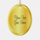 Script Template Imitate Gold Metallic Look Elegant Keramik Ornament (Rechts)